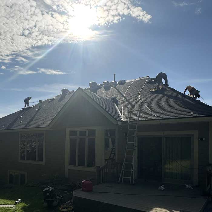 A professional roof installation service near Glendale, WI - view from the finished roof