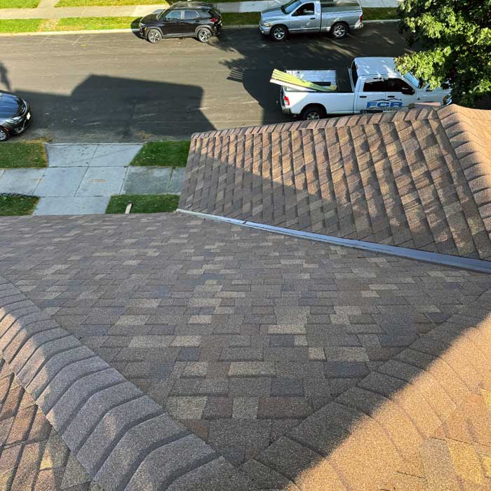 Finished new roof installation by First Choice Roofing in West Bend, Wisconsin