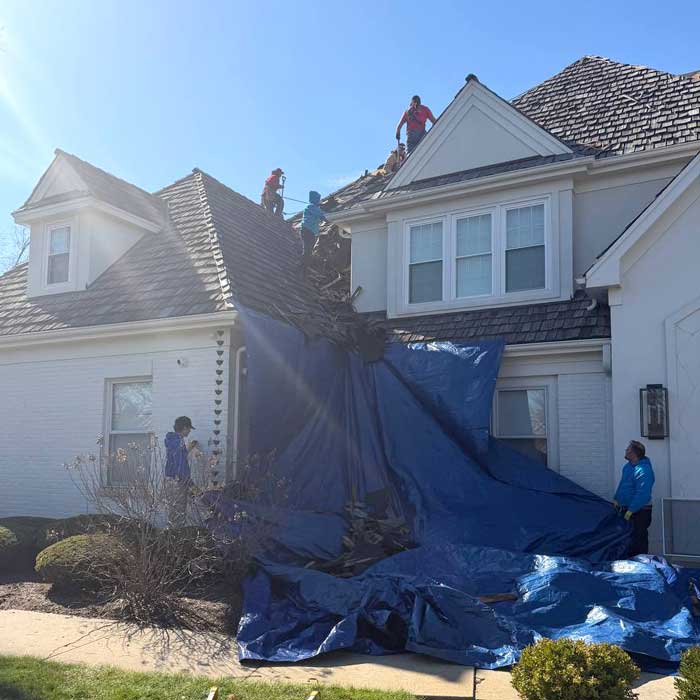 A professional roof installation near Greendale WI - old roofing removal
