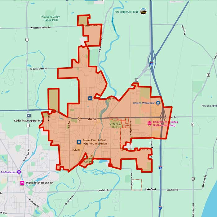 First Choice Roofing service coverage around Grafton WI